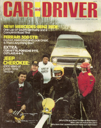 CAR & DRIVER 1977 MAR - 911S, 308 GTB, MONEY IN CARS
